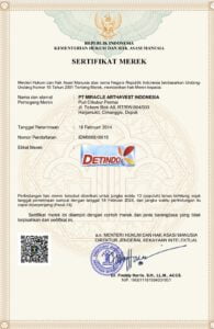 Sertifikat Merek DETINDO